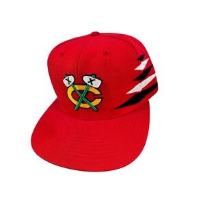 Chicago Blackhawks Mitchell & Ness Diamond Hat Cap Snapback Embroidered Logo